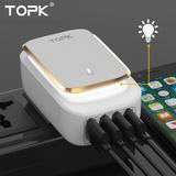 2 IN 1 USB Charger Adapter + LED Small Night Lamp