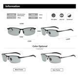 Photochromic Sunglasses with Polarized Lens for Outdoor 100% UV Protection, Anti Glare, Reduce Eye Fatigue